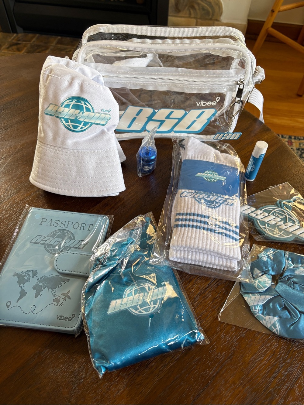 Backstreet Boys Millenium VIP Travel Kit Clear Bag with Merch